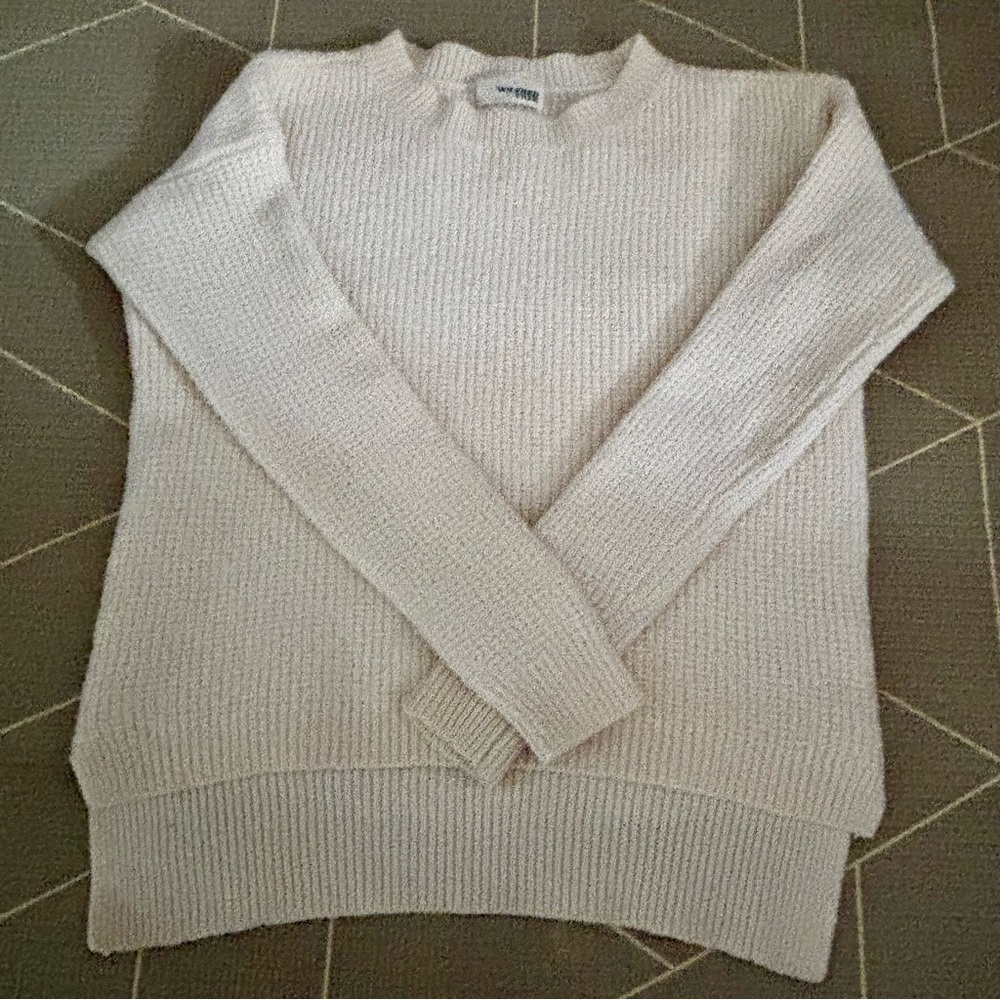 Aritzia Wilfred Wool Cozy Cream Sweater